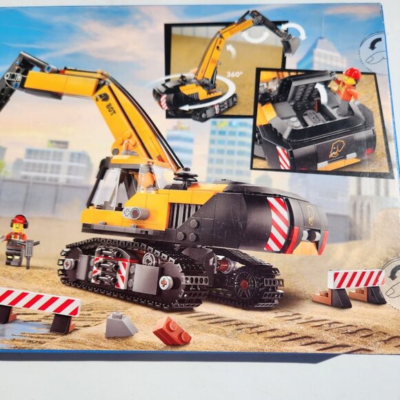 NEW Lego City Construction Excavator Toy Building Set 60420 Truck Playset 633-pi - Picture 10 of 14